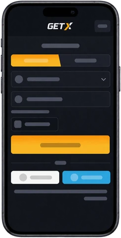 GetX · Создание аккаунта GETX