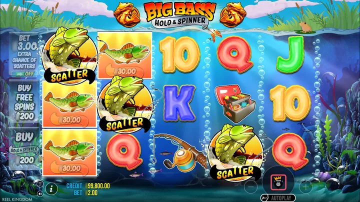 Big Bass Hold & Spinner — Запуск бонусного раунда