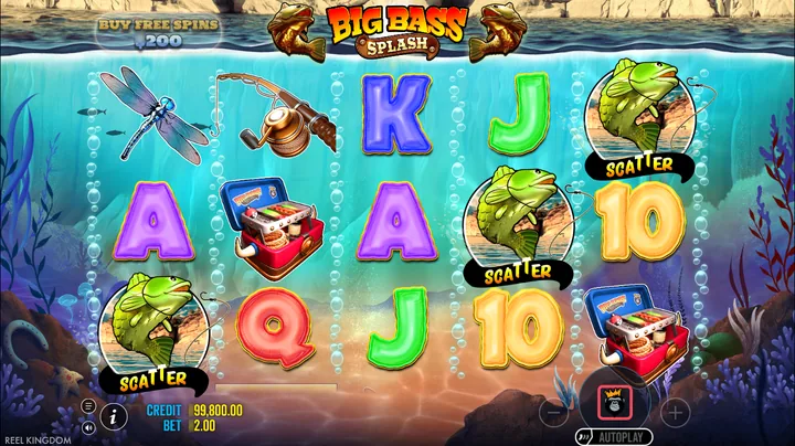 Big Bass Splash — Запуск бонусного раунда