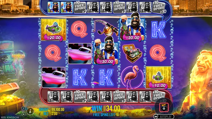Big Bass Vegas 1000 — Бонусный раунд