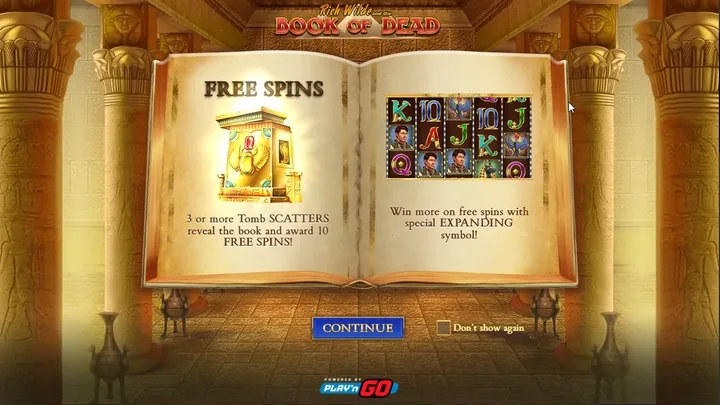Book of Dead — Заставка игры
