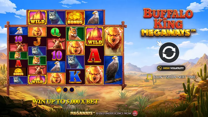 Buffalo King Megaways — Заставка игры