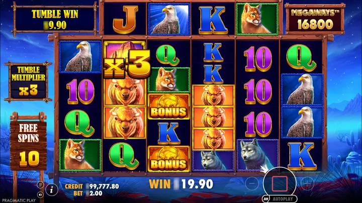 Buffalo King Megaways — Wild в игре