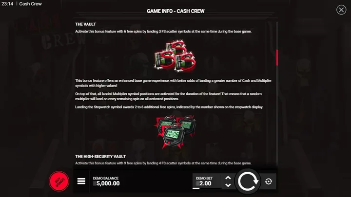 Cash Crew — Бонус The Vault