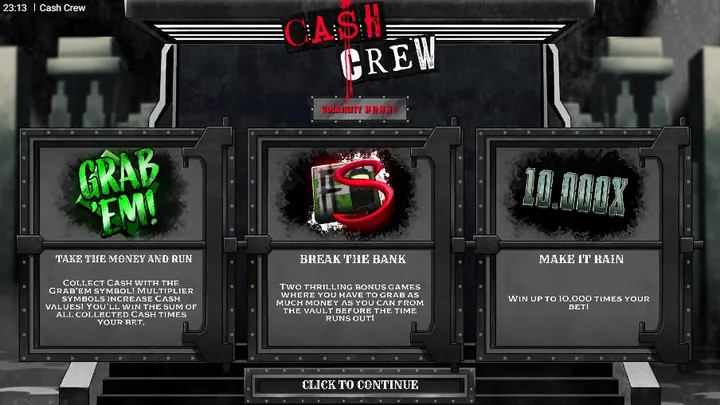 Cash Crew — Заставка игры