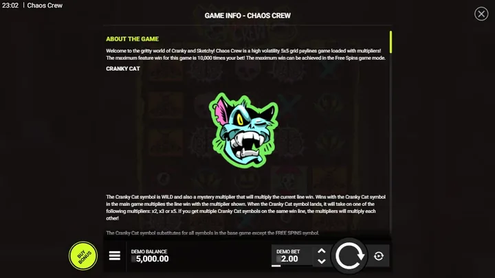 Chaos Crew — Cranky Cat
