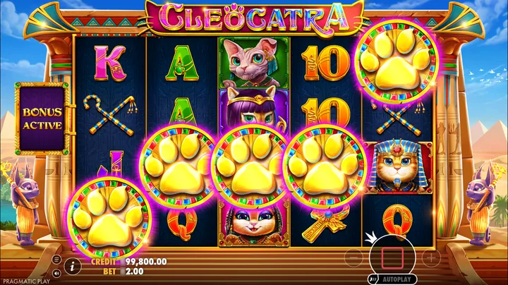 Cleocatra — Запуск бонусного раунда
