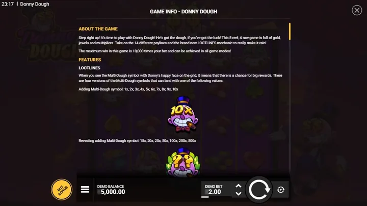 Donny Dough — Механика Lootlines