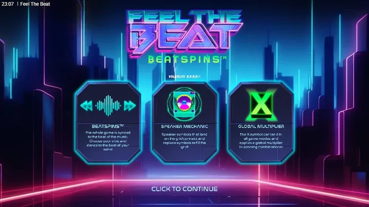 Feel the Beat — Заставка игры