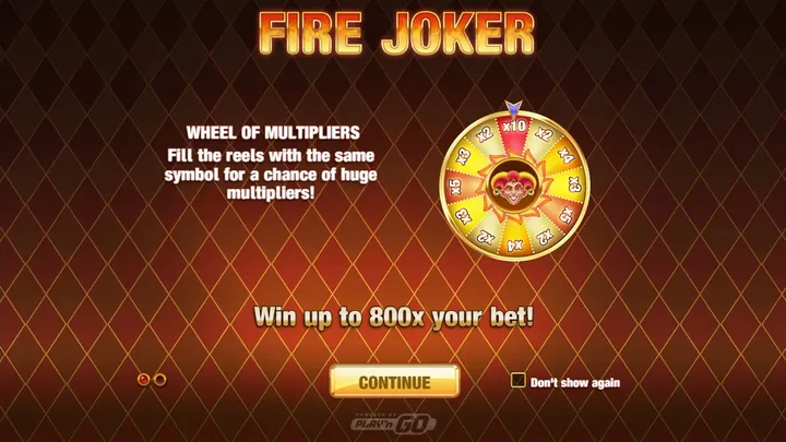 Fire Joker — Заставка игры