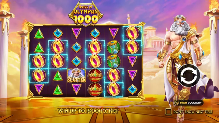 Gates of Olympus 1000 — Заставка игры