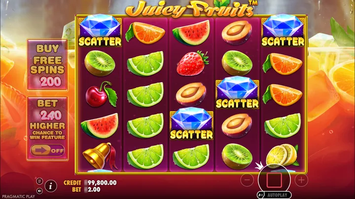 Juicy Fruits — Запуск бонусного раунда