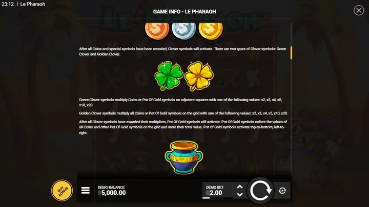 Le Pharaoh — Clover и Pot of Gold