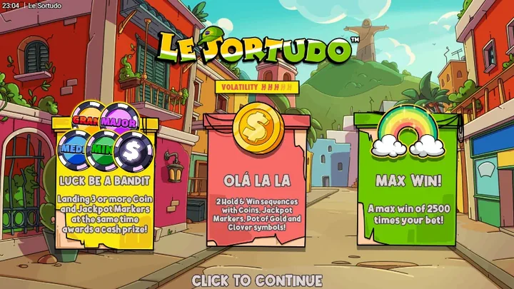 Le Sortudo — Заставка игры