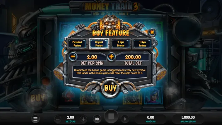 Money Train 3 — Варианты покупки Money Cart