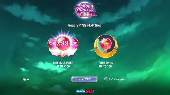 Moon Princess 100 — Заставка игры