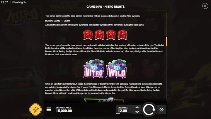 Nitro Nights — Tokyo Bonus и Epic Nitro
