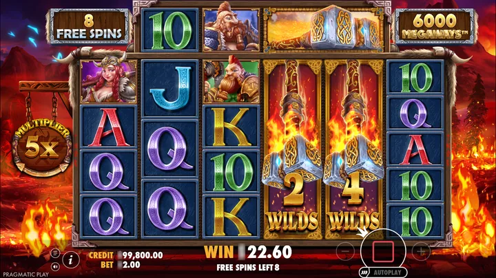 Power of Thor Megaways — Wild в игре