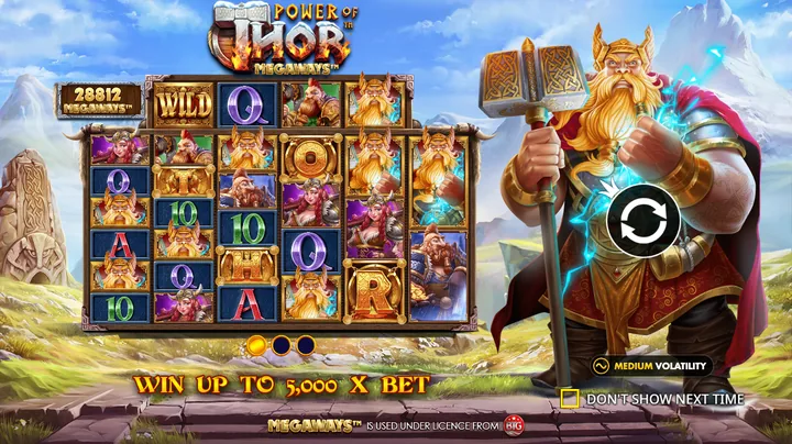 Power of Thor Megaways — Заставка игры