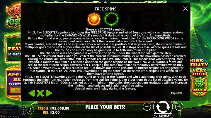 Ra vs Osiris — Wild в игре