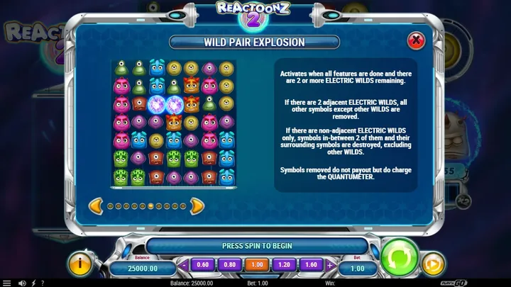 Reactoonz 2 — Wild Pair Explosion