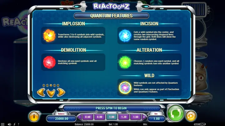 Reactoonz — Четыре эффекта Quantum