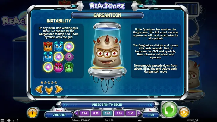 Reactoonz — Gargantoon и разделение Wild