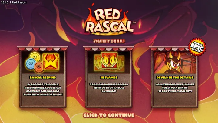 Red Rascal — Заставка игры