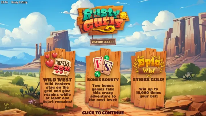 Rusty & Curly — Заставка игры
