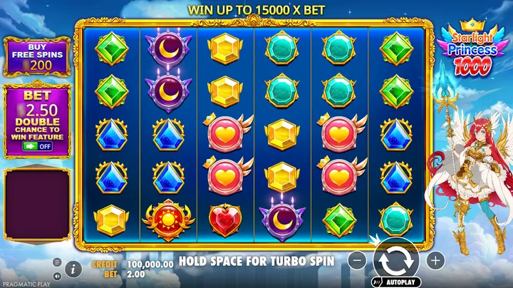 Starlight Princess 1000 — Основная игра