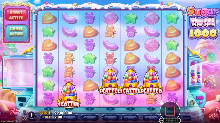 Sugar Rush 1000 — Запуск бонусного раунда