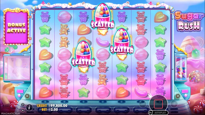 Sugar Rush — Запуск бонусного раунда