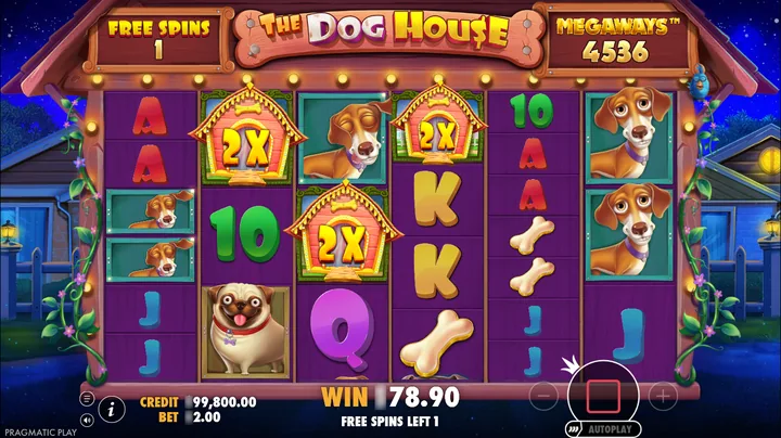 The Dog House Megaways — Wild в игре