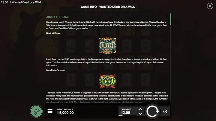 Wanted Dead or a Wild — Бонусы Duel at Dawn и Dead Man’s Hand