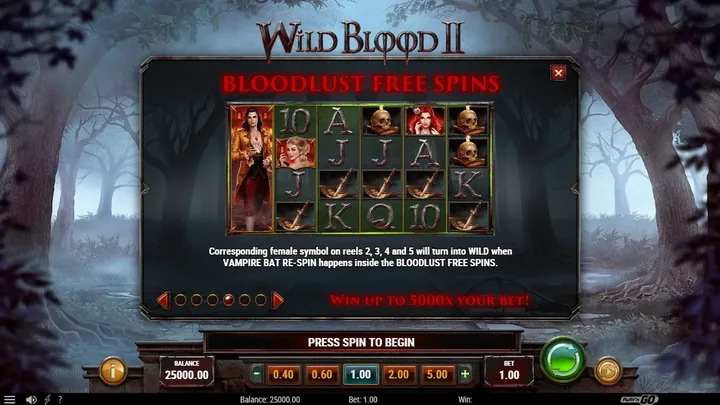 Wild Blood 2 — Преобразования во время Bloodlust